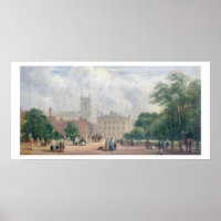 Fitzroy Square, London (oil on panel)