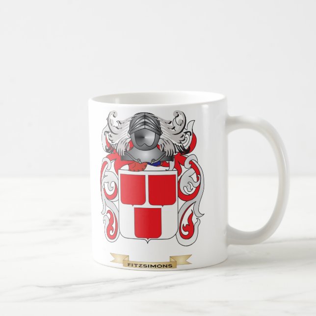 Fitzsimons Coat of Arms Coffee Mug (Right)