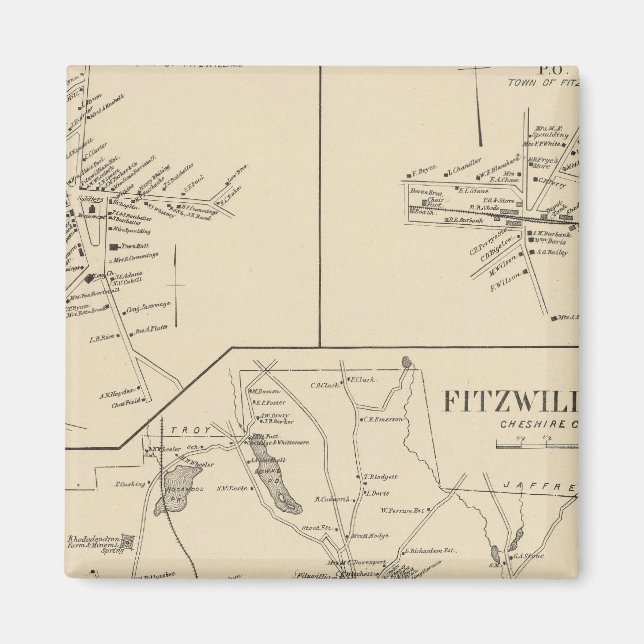 Fitzwilliam, Cheshire Co Magnet (Front)