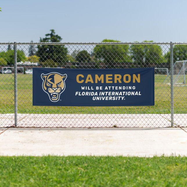 FIU Panther Head Banner (Insitu)