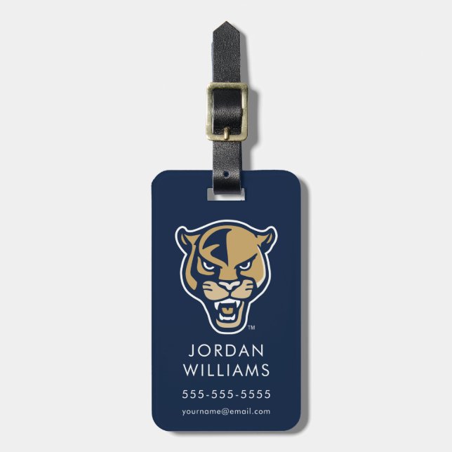 FIU Panther Head Luggage Tag (Front Vertical)