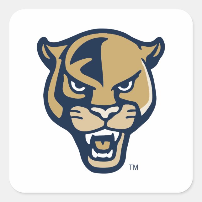 FIU Panther Head Square Sticker (Front)