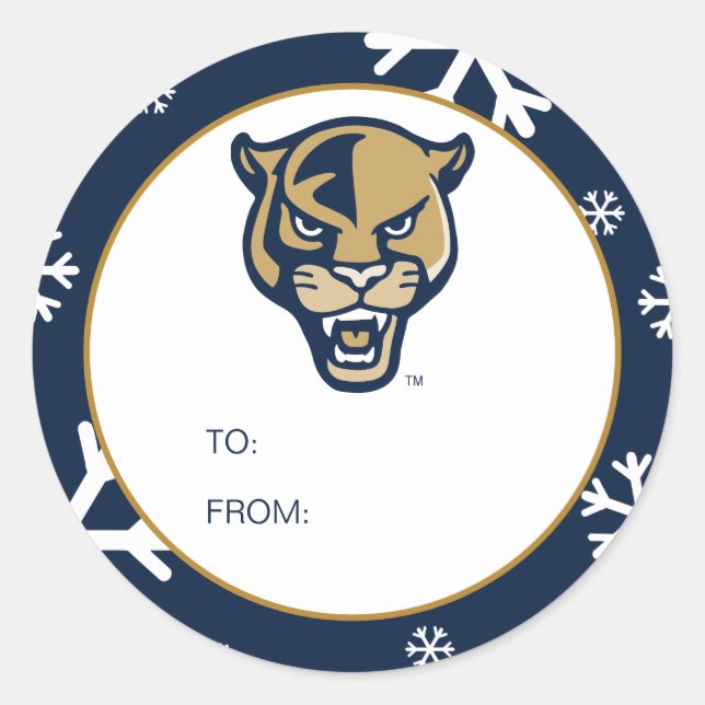 FIU Panthers - Christmas Classic Round Sticker (Front)