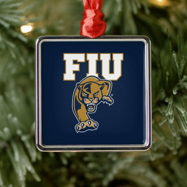 FIU Panthers Metal Ornament (Tree)