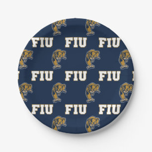 FIU Panthers Pattern Paper Plate