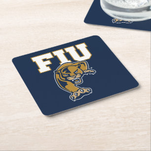 FIU Panthers Square Paper Coaster