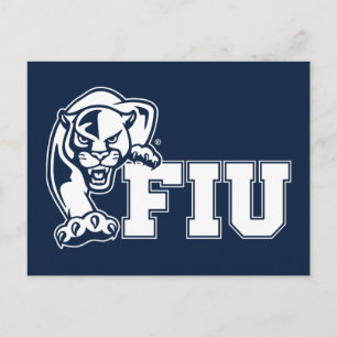 FIU Panthers - White Logo Invitation Postcard