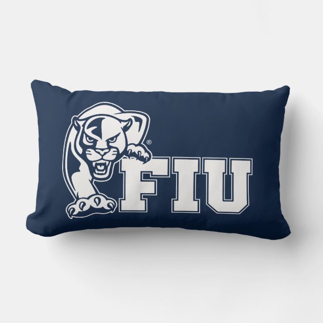 FIU Panthers - White Logo Lumbar Pillow (Front)
