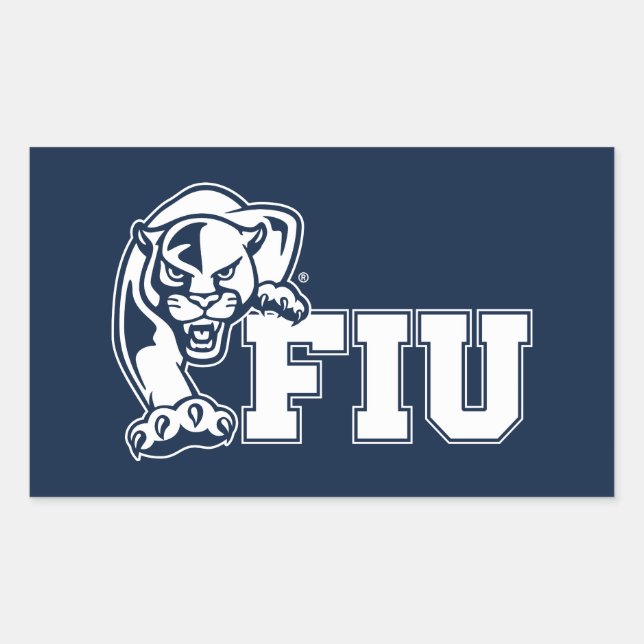 FIU Panthers - White Logo Sticker (Front)