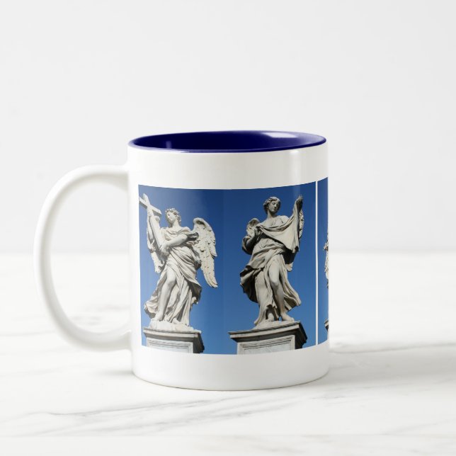 five angels Two-Tone coffee mug (Left)