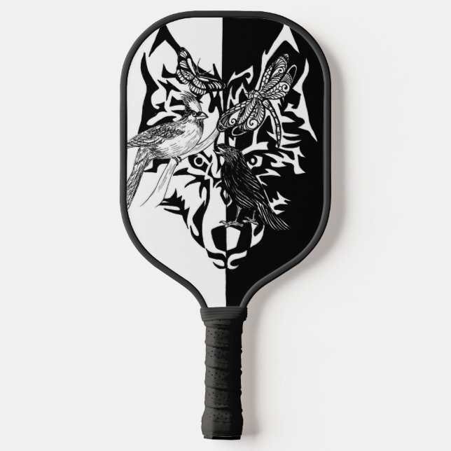Five Animal symbols Pickleball Paddle (Back)