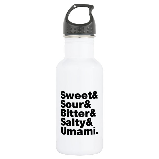 Five Basic Tastes 532 Ml Water Bottle (Front)