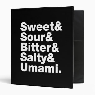 Five Basic Tastes Binder