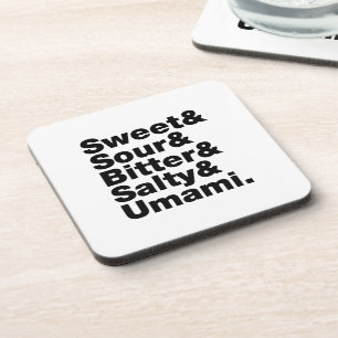 Five Basic Tastes Coaster