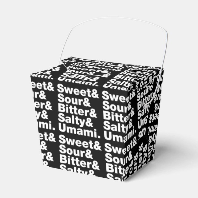 Five Basic Tastes Favor Box (Front Side)
