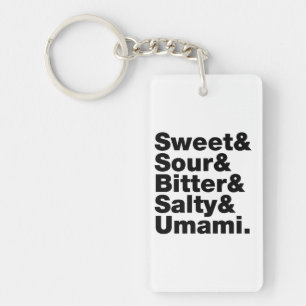 Five Basic Tastes Keychain