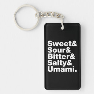 Five Basic Tastes Keychain