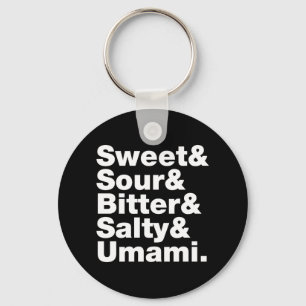Five Basic Tastes Keychain