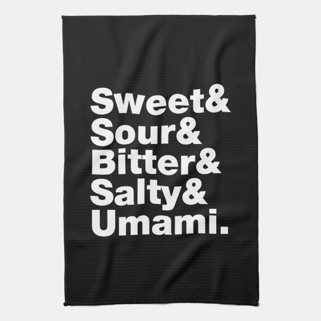 Five Basic Tastes Kitchen Towel (Vertical)