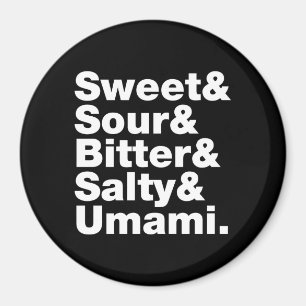 Five Basic Tastes Magnet