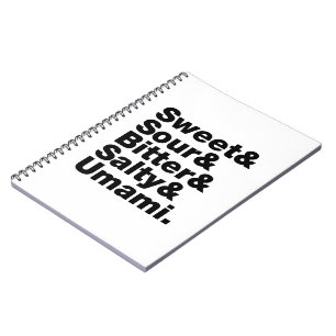 Five Basic Tastes Notebook