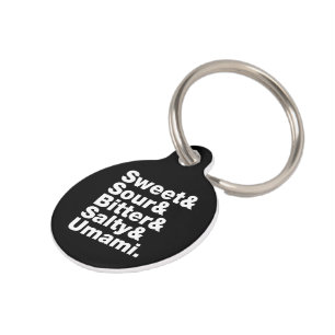 Five Basic Tastes Pet Tag