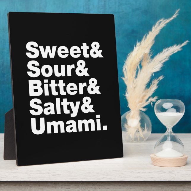 Five Basic Tastes Plaque (Side)