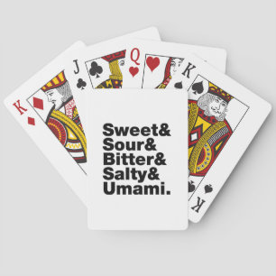 Five Basic Tastes Playing Cards