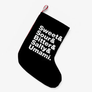 Five Basic Tastes Small Christmas Stocking