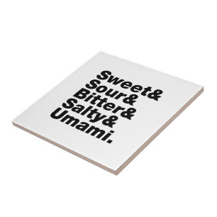 Five Basic Tastes Tile