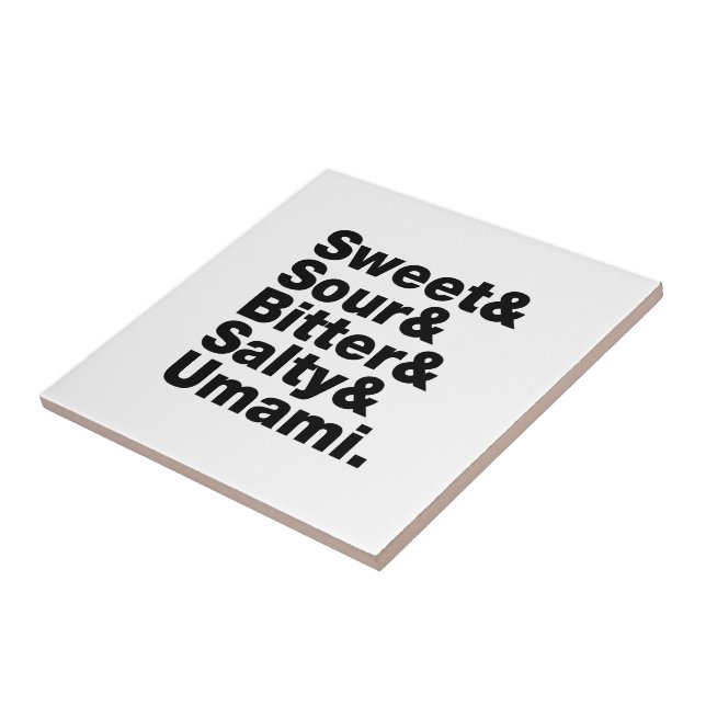 Five Basic Tastes Tile (Side)