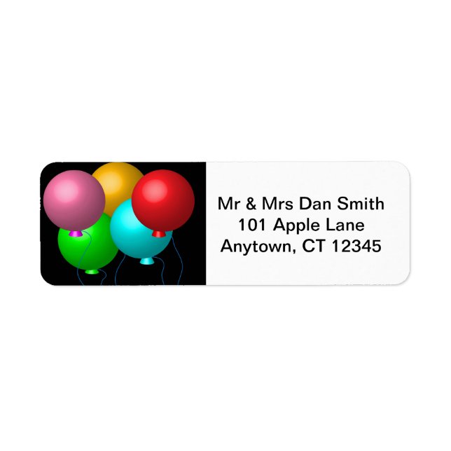 Five Birthday Balloons (Front)