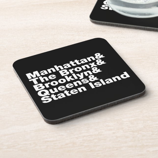 Five Boroughs ~ New York City Coaster (Left Side)