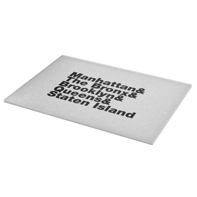 Five Boroughs ~ New York City Cutting Board (Corner)
