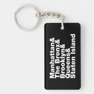 Five Boroughs ~ New York City Keychain