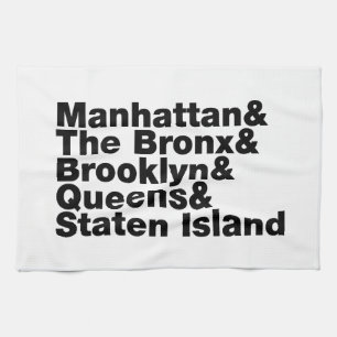 Five Boroughs ~ New York City Kitchen Towel