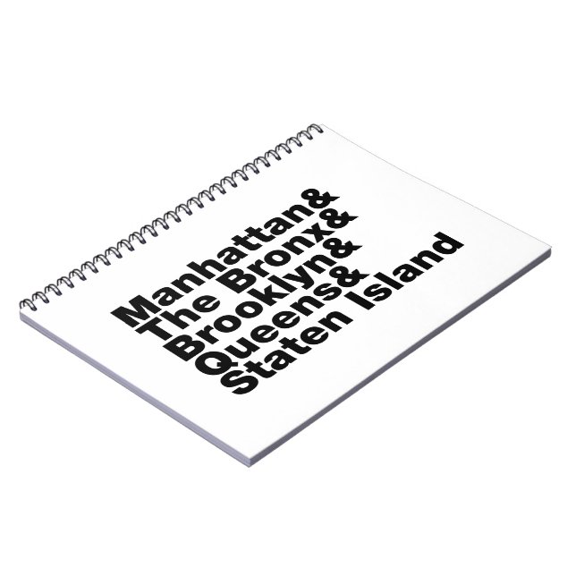Five Boroughs ~ New York City Notebook (Left Side)