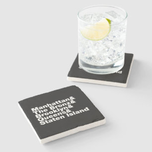 Five Boroughs ~ New York City Stone Coaster