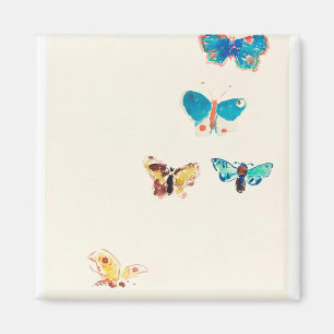 Five Butterflies 1912 By Odilon Redon Magnet