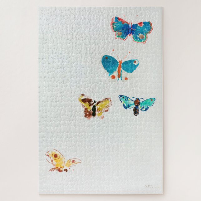 Five Butterflies, Redon Jigsaw Puzzle (Vertical)