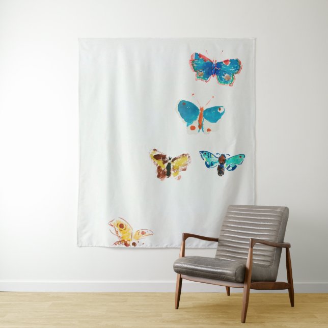 Five Butterflies, Redon Tapestry (In Situ)