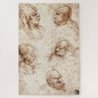 Five Caricature Heads (c.1490): Leonardo da Vinci