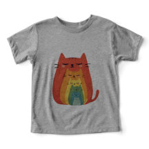 Five Cartoon Cats Nesting Dolls