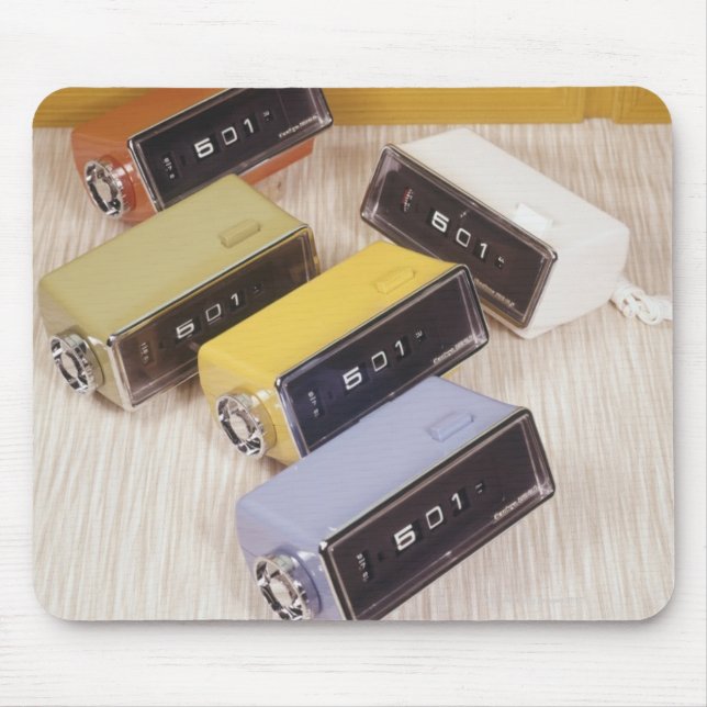 Five Clocks Mouse Pad (Front)