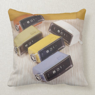 Five Clocks Throw Pillow