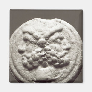 Five coins depicting Janus, Jupiter Magnet