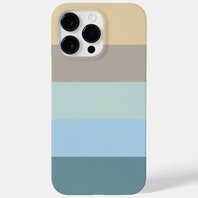 Five Colour Combo -Blue Brown Sand Beige Turquoise Case-Mate iPhone Case (Back)