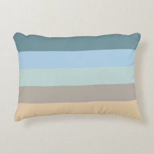 Five Colour Combo -Blue Brown Sand Beige Turquoise Decorative Pillow