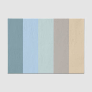 Five Colour Combo -Blue Brown Sand Beige Turquoise Tissue Paper