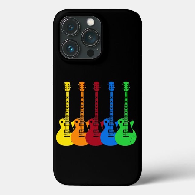 Five Colourful Electric Guitars  Case-Mate iPhone Case (Back)